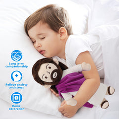 Yelakey Jesus plush 13inch close-up face showing friendly eyes.