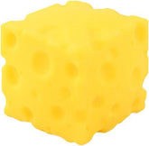 Yellow Cheese Squeeze Toy close-up texture for stress relief
