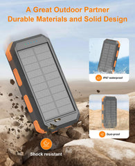 YELOMIN power bank with dual LED lights for night visibility and signaling.