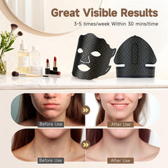 Yenjuty neck mask attachment for simultaneous face and neck care