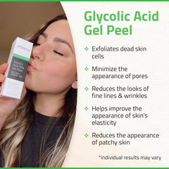 YEOUTH exfoliating gel with retinol and green tea for gentle exfoliation.
