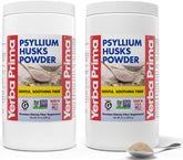 Yerba Prima psyllium husks powder pack of two for easy fiber intake and regularity.
