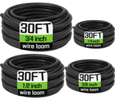 YesBes wire loom 1/4-inch inner diameter protects cables in tight under-dash installations.