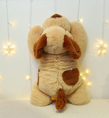 YESGIRL dog weighted plush nose detail highlights cuteness.