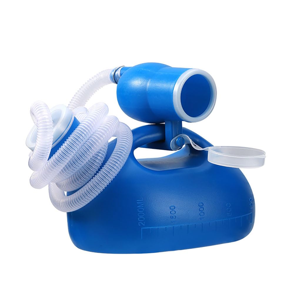 YEYSXSY male urinal bottle blue front view for easy handling