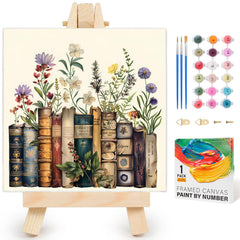 Yezavesu framed paint-by-numbers canvas ready to start a calming art session