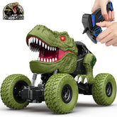 YEZI remote control dinosaur car with front lights for engaging indoor and outdoor play