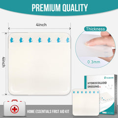 YHOVID hydrocolloid bandages are waterproof and shower-friendly for active lifestyles.