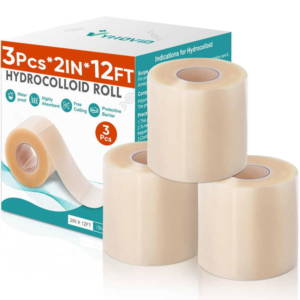 YHOVID hydrocolloid roll pack view protects wounds and keeps contents organized
