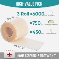 YHOVID hydrocolloid roll self-adhesive application offers secure, stay-put coverage