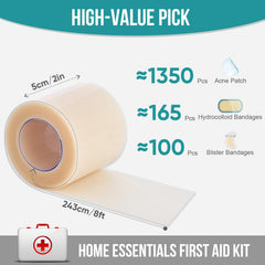 YHOVID self-adhesive waterproof bandage protecting a wound during shower