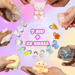 Yidayes Taba squishy pack easy cleaning with portable storage and chain pouches