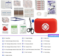 YIDERBO first aid kit contents organized for quick on-the-go care.