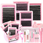 YIDUO 60D cluster lashes tray for natural daytime volume and easy application.
