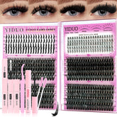 YIDUO Lashes Clusters Kit main packaging for versatile DIY looks