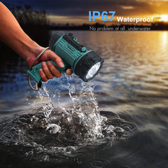 YIERBLUE spotlight floats if dropped, staying visible and ready.