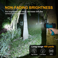YIERBLUE spotlight in IP67 waterproof housing for rugged outdoor use.