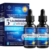 YIIORAUP Minoxidil 5% two-pack bottles ready for daily scalp treatment