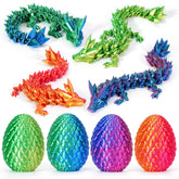 YILCER dragon eggs complete set in basket for Easter decor and gifts