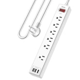 Yintar power strip with six outlets offering surge protection for a safe home or office setup.
