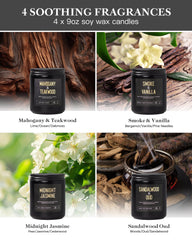 Yinuo Candle Mahogany Teakwood scent for sophisticated home ambiance.
