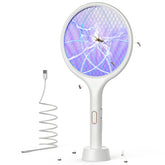 YISSVIC electric fly swatter base attracts pests for quick zap.