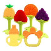 YIYEE baby teething toy apple design soothes gums and supports early oral exploration