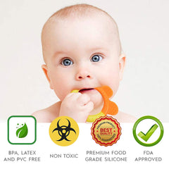 YIYEE grape teether provides color recognition and safe chewing