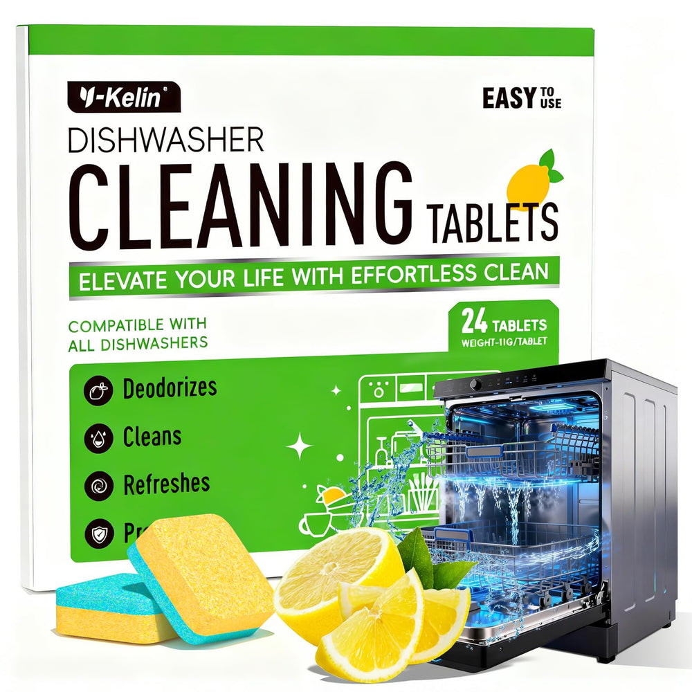 Y-Kelin lemon dishwasher tablet ready to clean and deodorize