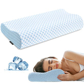 Ylekto cervical pillow foam-core close-up showing firm neck support for proper alignment.
