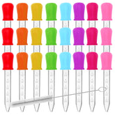 YLMUSU 24-pack liquid droppers with brush for classroom crafts and group activities.
