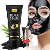 YLNALO Charcoal Peel Mask nose close-up; pore cleansing potential.