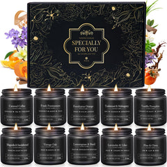 YMing 10-pack masculine candles collection for modern living spaces.