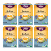 Yogi Bedtime tea cup steeping, a soothing evening ritual.