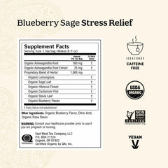 Yogi Blueberry Sage Stress Relief Tea with Ashwagandha for balanced mood