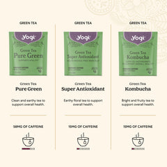 Yogi Green Tea Pure Green cup for a crisp, refreshing start