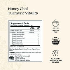 Yogi Honey Chai Turmeric tea bags close-up, ideal for quick, soothing moments