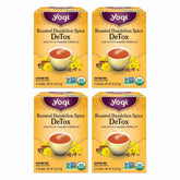 Yogi Roasted Dandelion Spice DeTox tea bags ready for a soothing ritual.