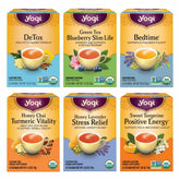 Yogi Tea Favorites box front, six-pack gift set perfect for gifting