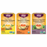 Yogi Tea immune-support sampler outside box for gifting and flavor preview