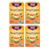 Yogi Throat Comfort tea bag ready for soothing throat support