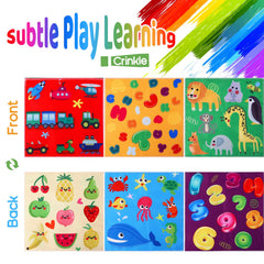 YOGINGO tissue box toy high-contrast design supports early recognition.