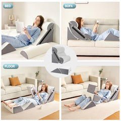 Yojoker memory foam wedge close-up showing supportive, breathable material.