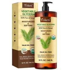 Yoken Organic Vegetable Glycerin bottle 32oz for easy dilution with essential oils
