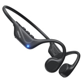 Yomdud bone conduction headphones open-ear design for safe outdoor listening.