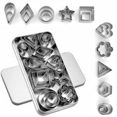 YomiFamily star mini cookie cutters in multiple sizes for fun cookies and crafts.