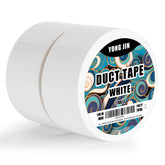 YONGJIN white duct tape roll 2in x 40yds for versatile indoor and outdoor use