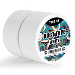 YONGJIN white duct tape roll 2in x 40yds for versatile indoor and outdoor use