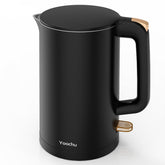 Yoochu electric kettle exterior with cool-touch double-wall safety.
