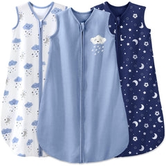 Yoofoss baby sleep sack with 2-way zipper for easy midnight changes.